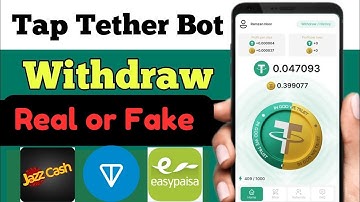 Tap tether bot telegram withdraw proof 🤑 || Tap tether bot withdraw proof | Tether bot real or fake