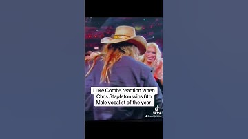 Thumbnail of Luke Combs reaction when Chris Stapleton wins 8th Male Vocalist of the Year