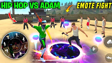 Free Fire Emote Fight On Factory Roof 😈 Hip Hop Squad Vs Adam 😳 अब  Kya होगा - Garena Free Fire 🔥