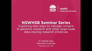 NSWHSB Seminar Series - 