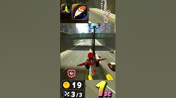 Getting hit by a blue shell in Mario Kart World #shorts #mariokart