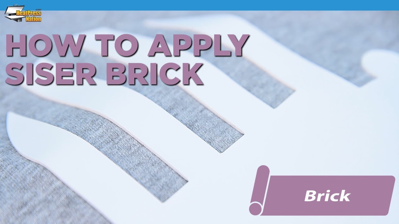 How To Apply Siser Brick Heat Transfer Vinyl - YouTube