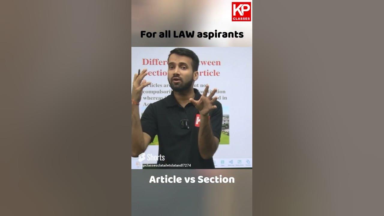 Article vs Section shorts YouTube