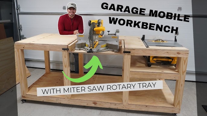 EASY DIY Workbench! Mobile with Storage And Plans! — MAKER GRAY