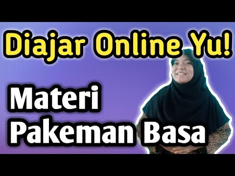 MATERI BAHASA SUNDA SMP KELAS IX PAKEMAN BASA