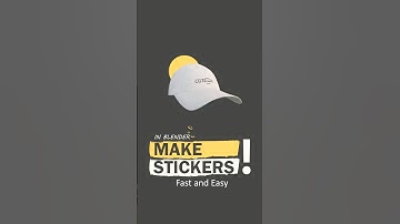 Make Stickers in Blender Fast & Easy #artist #blender #blendertutorial   #blendertutorial #tip #cgi