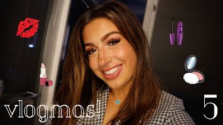 NYC VLOGMAS: My 15 minute glam everyday makeup routine! + products