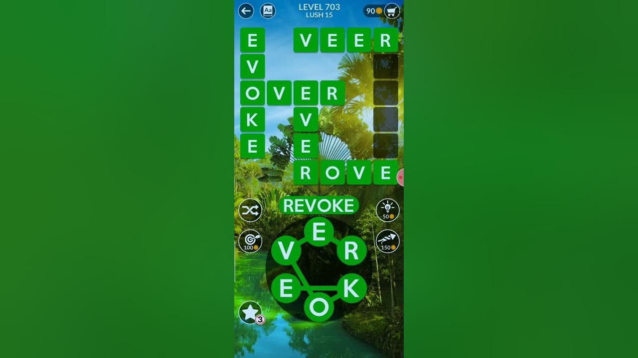 Wordscapes level 703 answer - YouTube