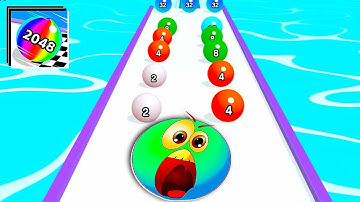 BALL RUN 2048 Game | All Levels Mobile Gameplay Walkthrough Android, ios | New Level 26-28