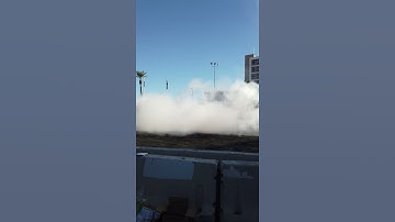 Donkmaster doing burnouts in a Caprice Classic in the Hoonigan Burnyard at the 2021 SEMA Show