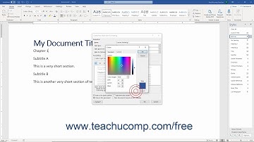 Word 2019 and 365 Tutorial Creating a New Style Microsoft Training