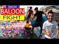 Baloon fight with 100000 baloons  holi celebration 2023  testing water baloon  holi stash 2023