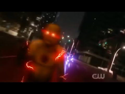 The Flash 5x22 Barry and Nora chase Reverse Flash (HD)