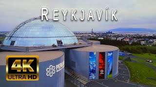 REYKJAVÍK 4K | Iceland 🇮🇸 by Drone | Scenic Relaxation with City Sounds