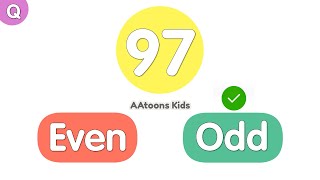 Even and Odd Number | Quiz Time | Mathematics Quiz for Kids | @AAtoonsKids