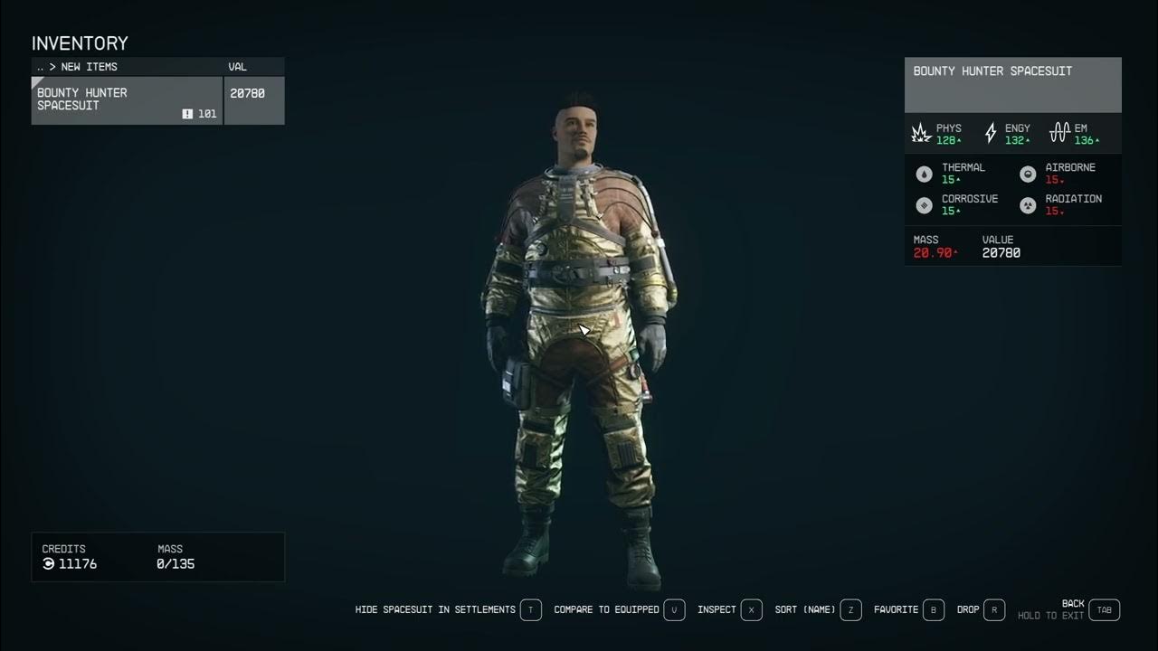 Starfield bounty hunter spacesuit console command code youtube