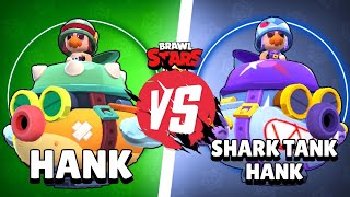 Hank Vs. Shark Tank Hank | Brawl Stars skin comparison