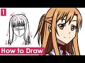 How to Draw Anime Hair Part 1: Straight Hair | Tips and Examples | Clip Studio Paint