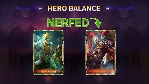 Balance Adjustment - Dr  Madd & Lu Bu - Heroes Evolved