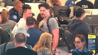 Joe Manganiello Looks Ready To 'Rampage' When Forced To Go Through LAX TSA Like An Average Joe
