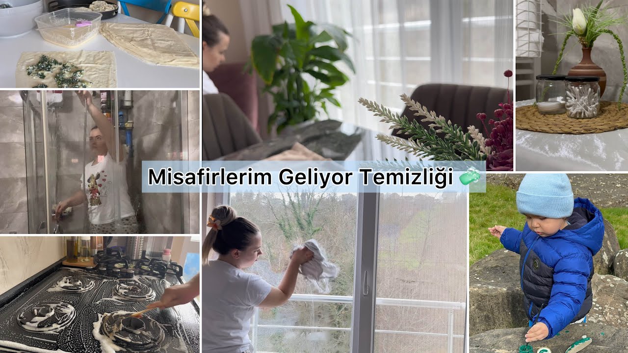 TEMİZLİK | HIZLANDIRILMIŞ TEMİZLİK | BUZLUK ISPANAKLI GÜL BÖREĞİ | OĞLUMLA TAŞ BOYADIK #temizlik