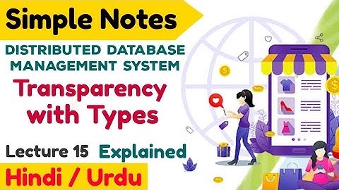 Lecture 15 | Transparency and its Types in details in Hindi urdu DDBMS Notes