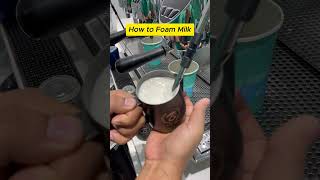 POV- How to Steam Milk at Home #coffee #cafe #shorts #youtubeshorts [Coffee Lovers]