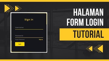 Tutorial Membuat Halaman Login Modern Menggunakan HTML CSS | Bahasa Indonesia