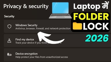 Folder Lock Guide 🔒 Super Trending File Protection Tips | Laptop Security Fix Tutorial
