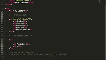 (15 - 1) Lists in HTML - HTML5 Essential Training URDU / HINDI
