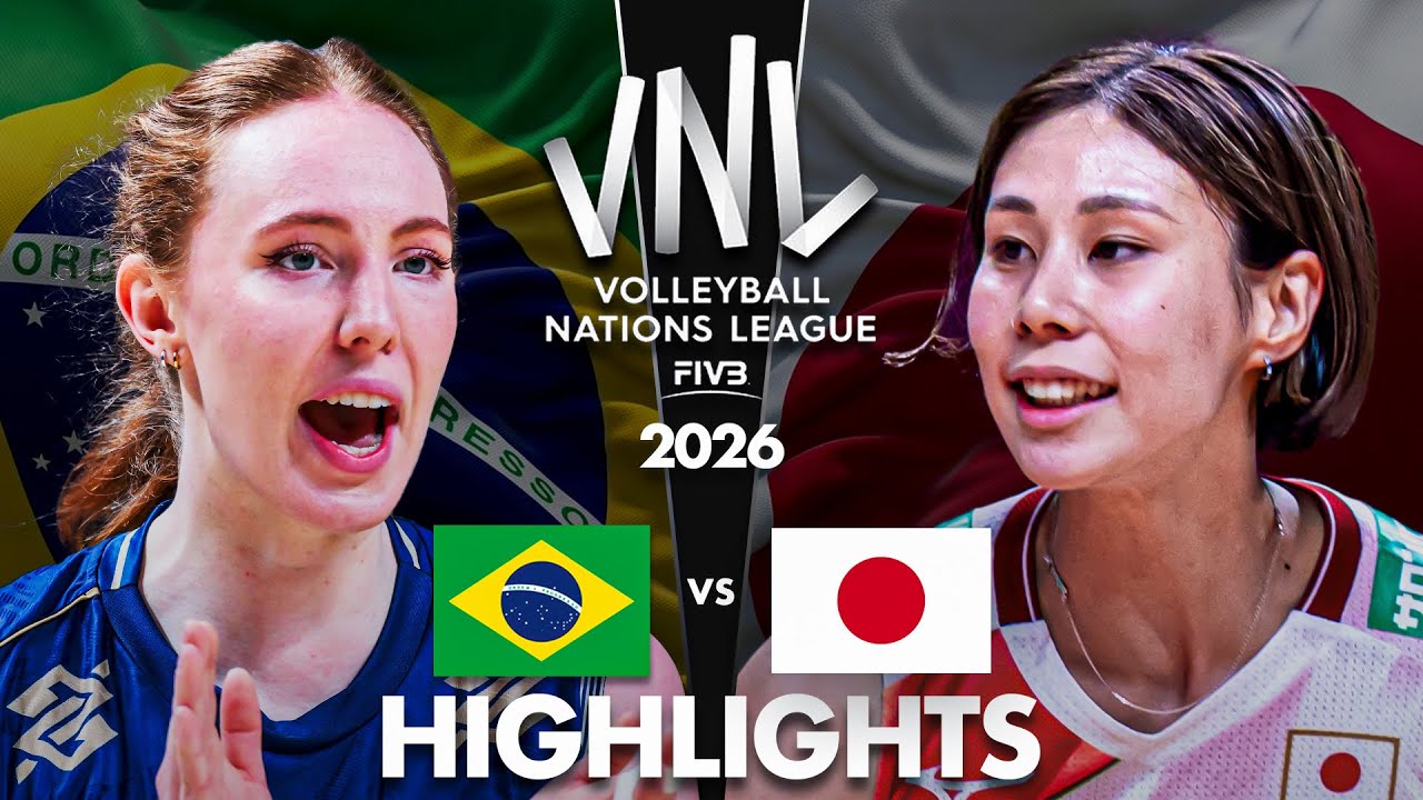 Brazil 🇧🇷 vs Japan 🇯🇵 | Quarter Final Highlights | Women's VNL 2026
