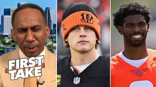 FIRST TAKE | Joe Burrow can get Bengals back to SB, Shedeur will become franchise QB? - Stephen A.