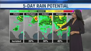 5-day rain potential and Memorial Day weekend weather forecast | CW39