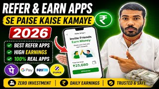 Refer and earn apps | best refer and earn earnings application | refer karke paise kaise kamaye 2026 screenshot 1