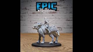 Masked Hunter Rider | DnD Miniature | Tabletop Game Miniatures | 3D Model STL FILE | RPG DnDminis