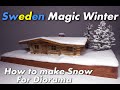 Building Sweden Winter Diorama Scene | Realistic Woodwork and DIY Show | With LED