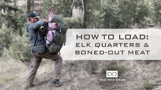 Exo Mtn Gear  How to Load Quarters & BonedOut Meat on the K3 Frame