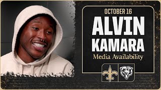 Alvin Kamara on Dennis Allen, Kendre Miller's production | Bears vs. Saints NFL Week 7