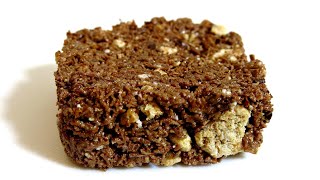 4 Ingredient Homemade Chocolate Marshmallow Cereal Bars Recipe