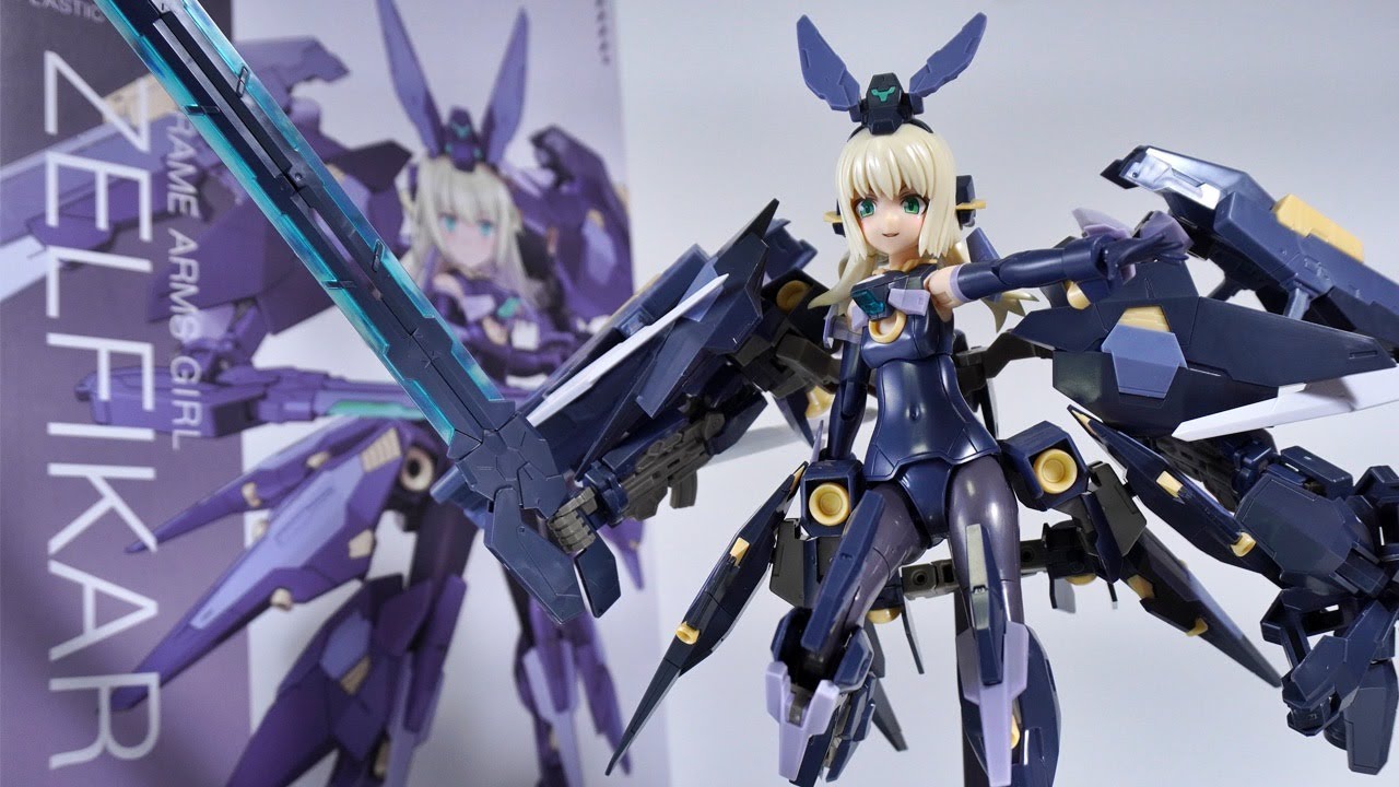 Kotobukiya Frame Arms Girl Zelfikar plastic model kit YouTube
