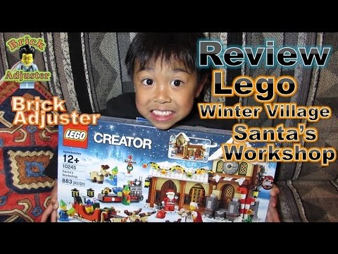 YouTube thumbnail: Playing with Lego #69 - Lego Winter Village: Santa's Workshop (Review) - LEGO 10245