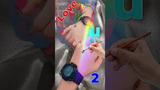 P❣️R letter art drawing #foryou #love #ytshorts #trending #nameart for something||