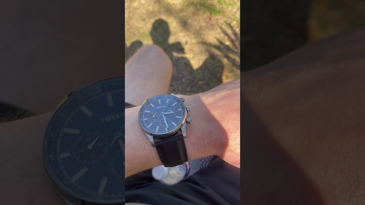 Fossil Sullivan Black Chronograph with Silicone Strap 