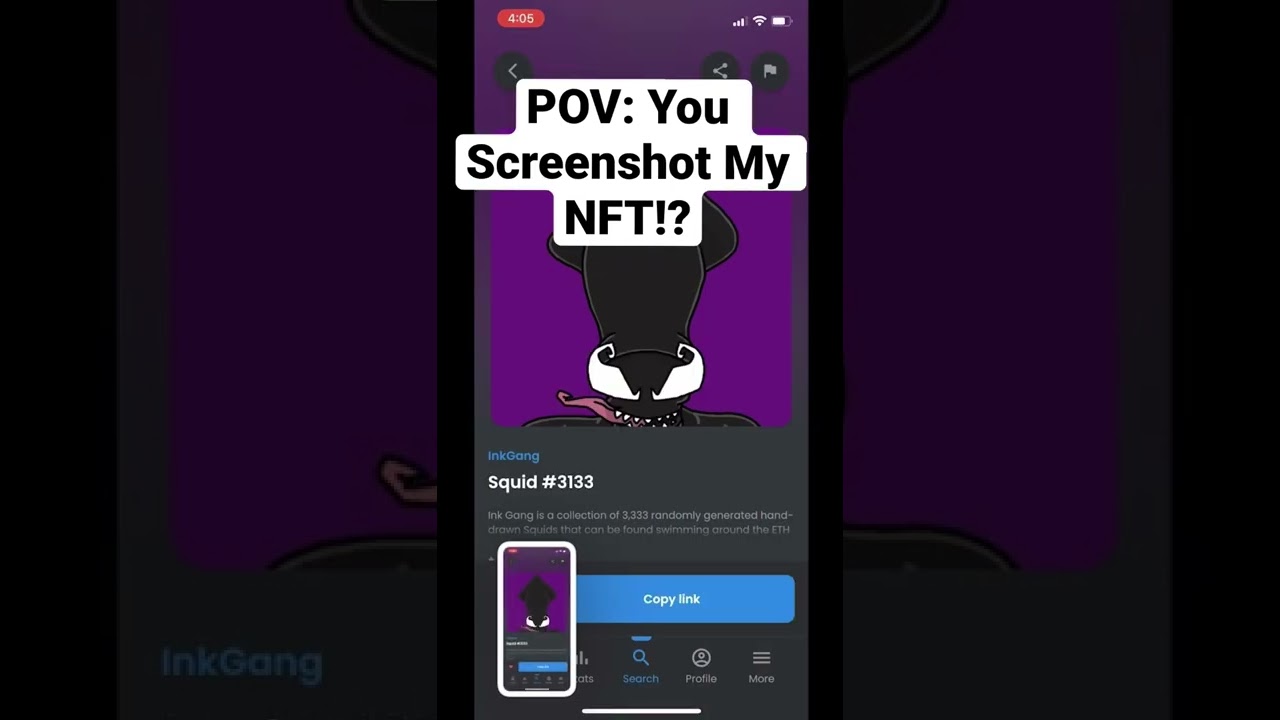 POV you screenshot my NFT!? 