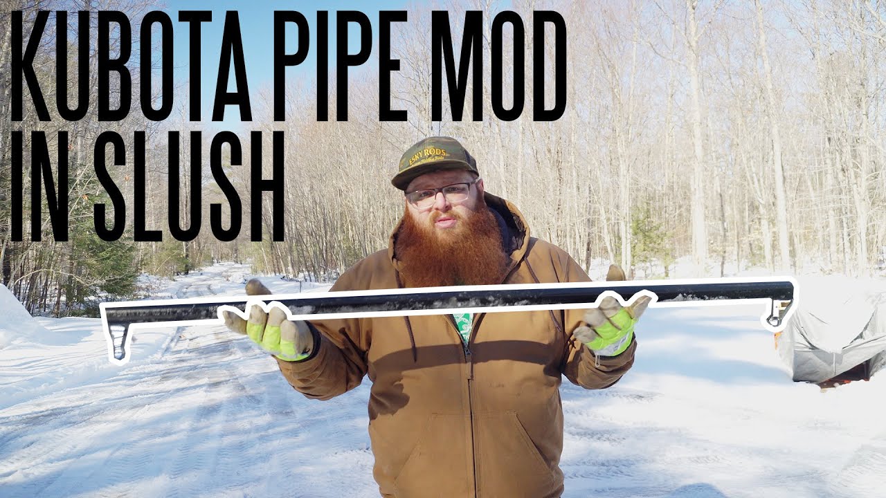 This Pipe Transformed Our Kubota BX Front Mount Snowblower YouTube