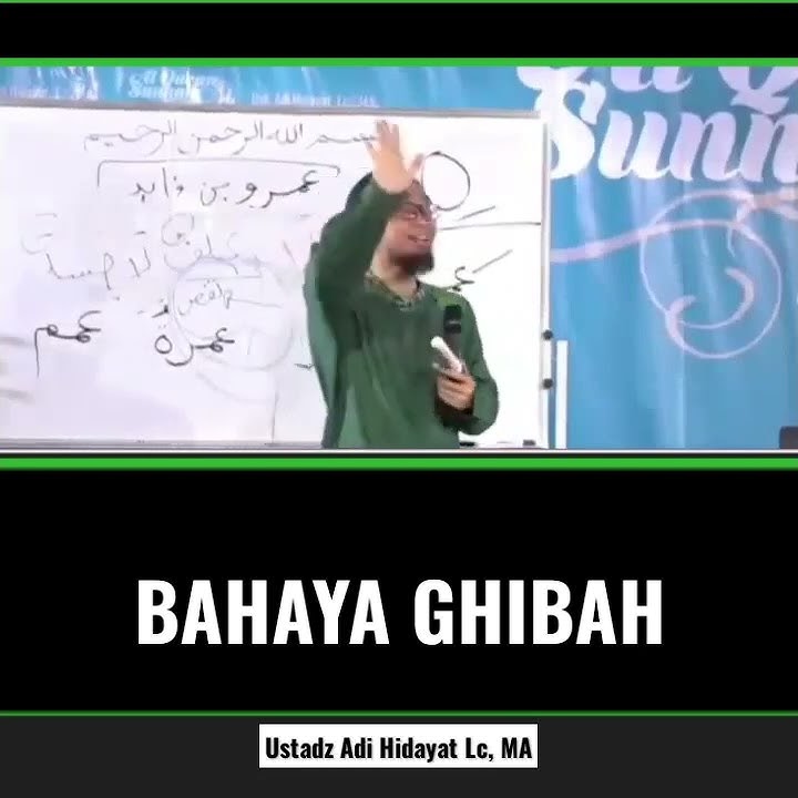 Bahaya Ghibah..