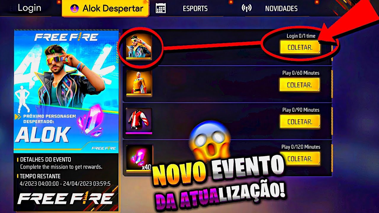 CORRE!! RESGATE OS PRÊMIOS DO MUNDIAL FFWS 2023, SKINS DE GRAÇA? LOJA  MISTERIOSA E MAIS - FREE FIRE 