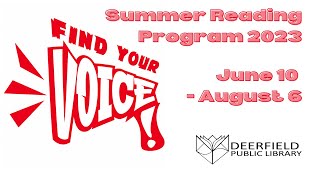 Summer Reading Program 2023: Find Your Voice