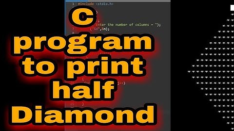 C program to print half diamond 💎 | #shorts #code #coding#coder#reels#game#competition#harrybhai