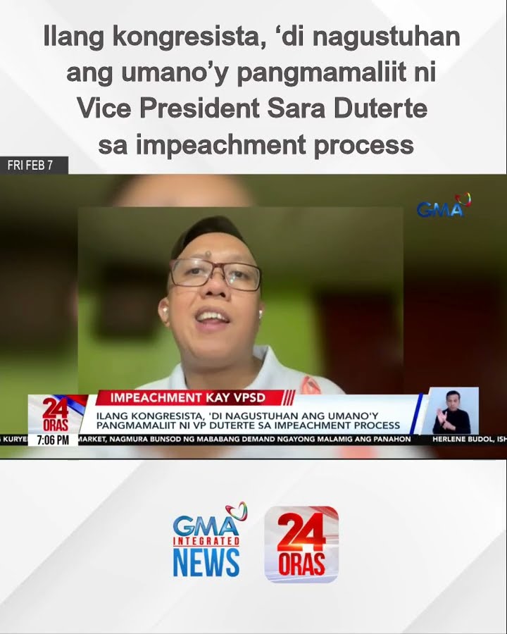 Ilang kongresista, ‘di nagustuhan ang umano’y pangmamaliit ni Vice President Sara... | 24 Oras